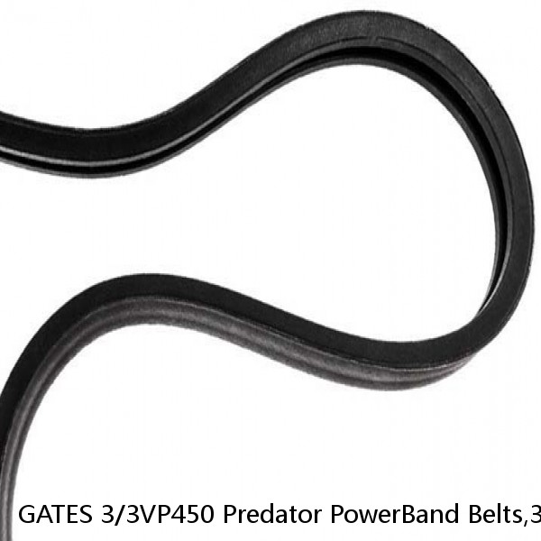 GATES 3/3VP450 Predator PowerBand Belts,3/3VP450